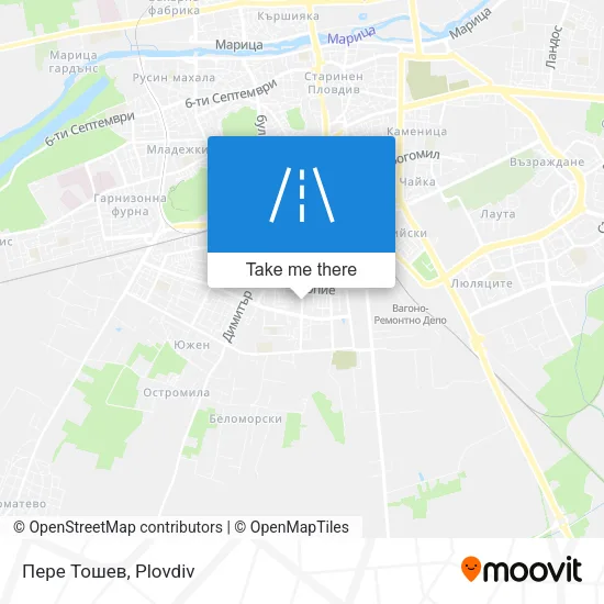 Карта Пере Тошев