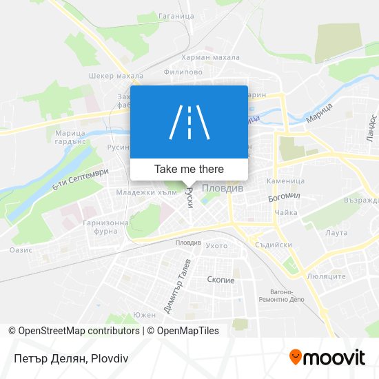 Петър Делян map