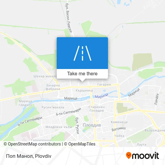 Карта Поп Манол