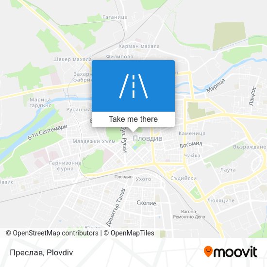Преслав map