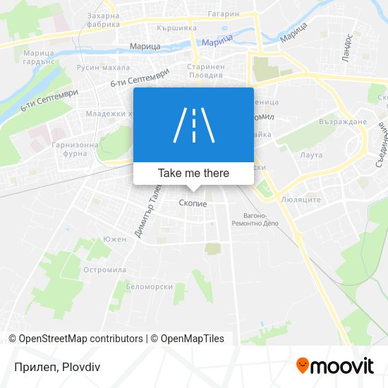 Прилеп map
