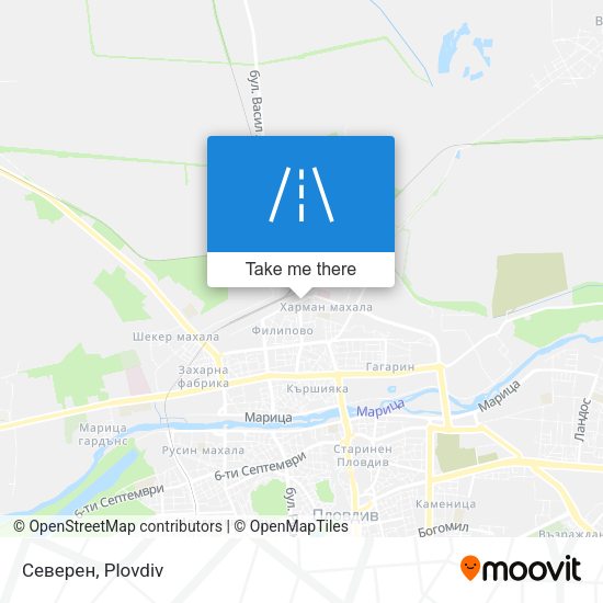 Северен map