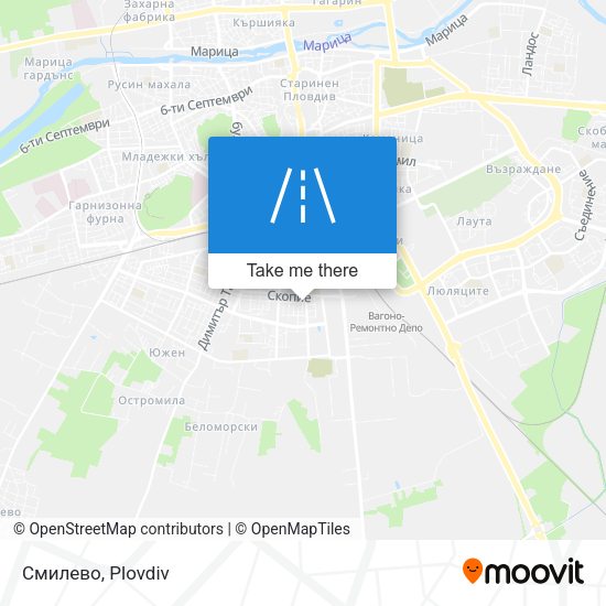 Смилево map