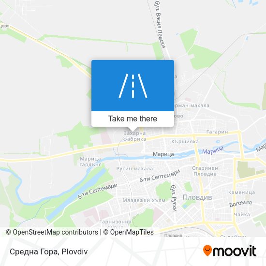 Средна Гора map