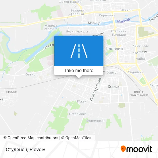 Карта Студенец