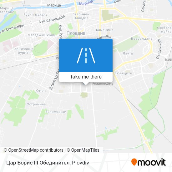 Цар Борис III Обединител map
