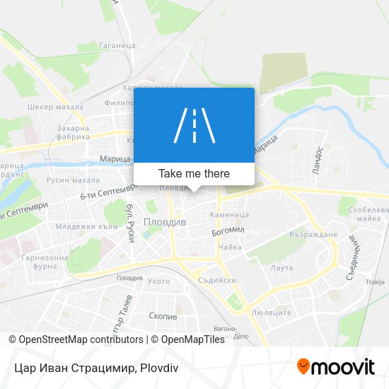 Цар Иван Страцимир map