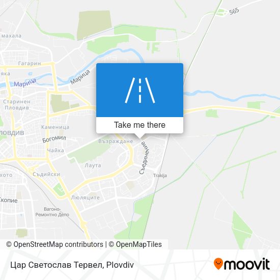 Цар Светослав Тервел map