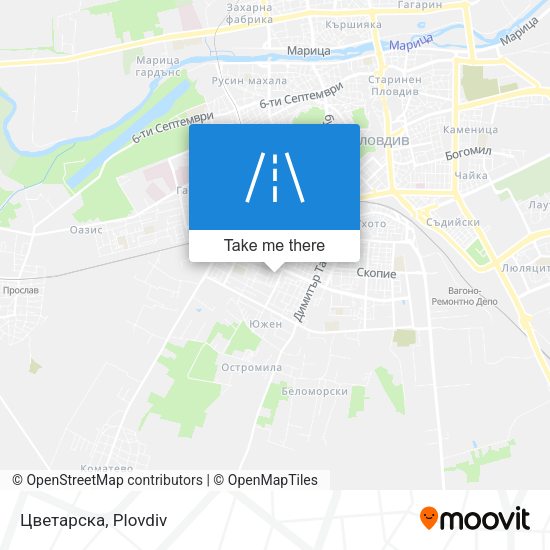 Цветарска map