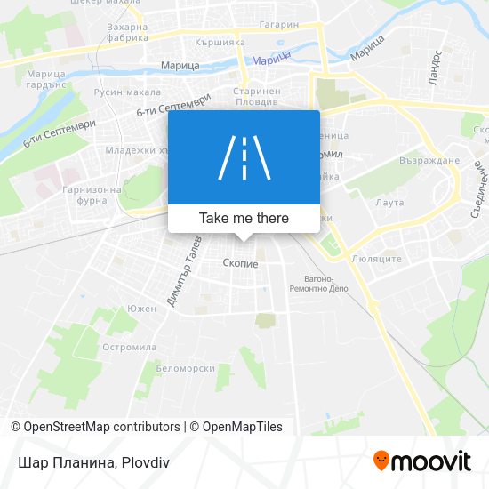 Шар Планина map