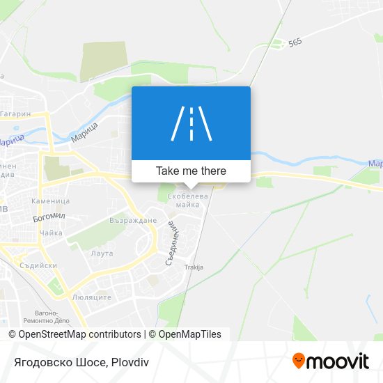 Ягодовско Шосе map