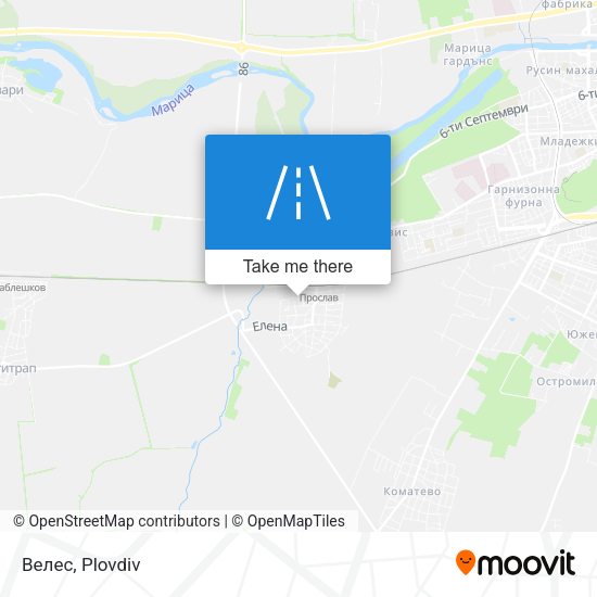 Велес map