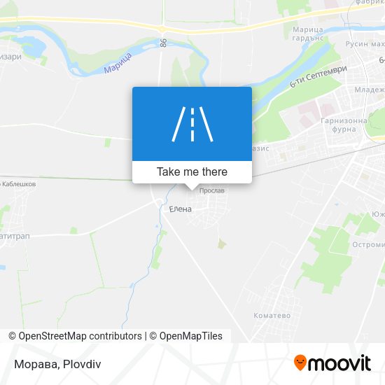 Карта Морава