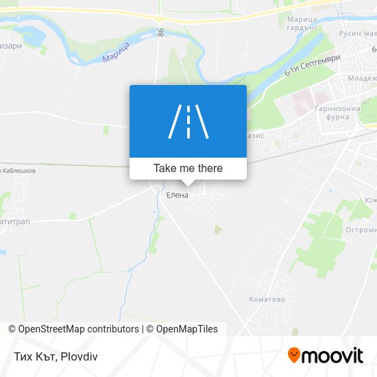Тих Кът map