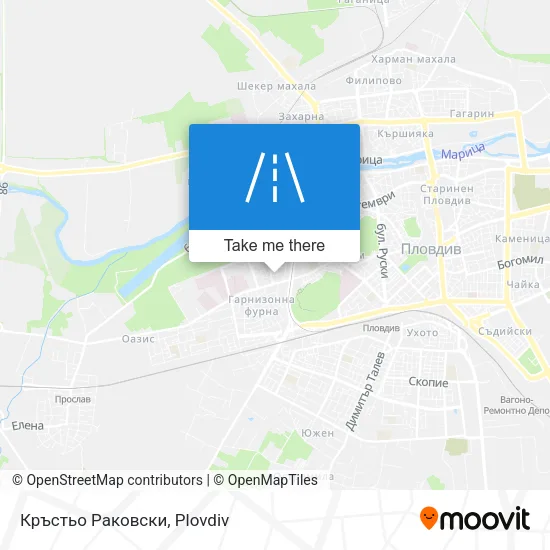 Карта Кръстьо Раковски