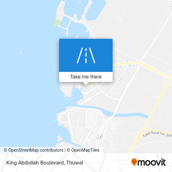 King Abdullah Boulevard map