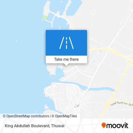King Abdullah Boulevard map