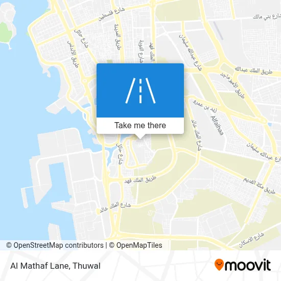 Al Mathaf Lane map