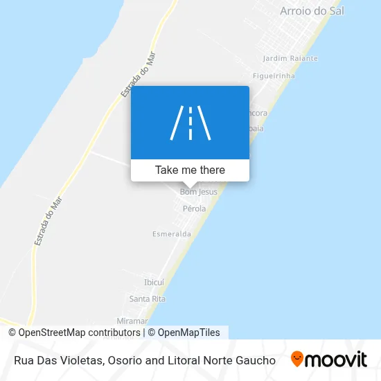 Rua Das Violetas map