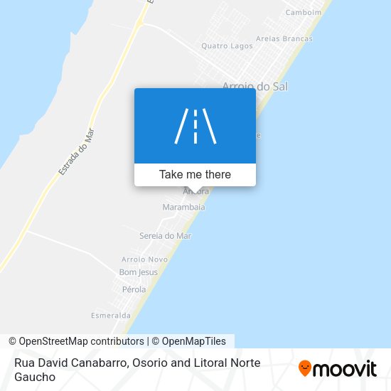 Rua David Canabarro map