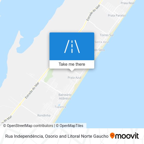 Rua Independência map
