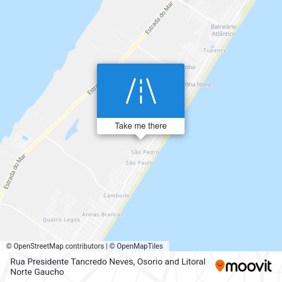 Rua Presidente Tancredo Neves map