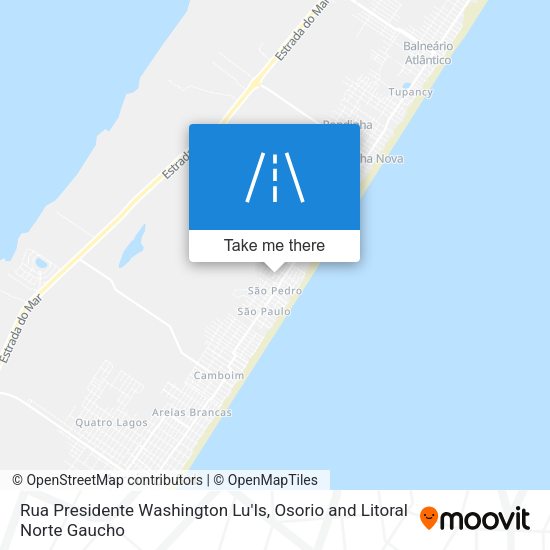 Rua Presidente Washington Lu'Is map