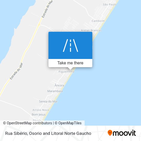 Rua Sibério map