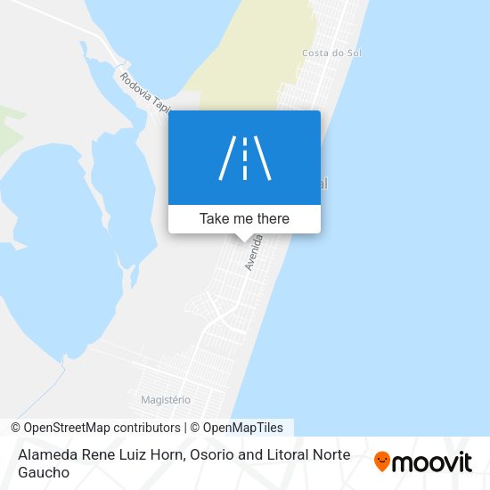 Alameda Rene Luiz Horn map