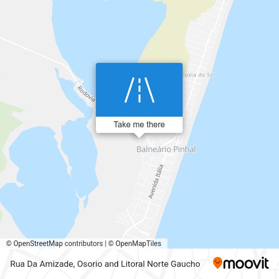 Rua Da Amizade map