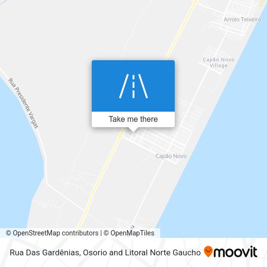 Rua Das Gardênias map