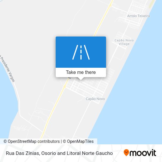 Rua Das Zínias map