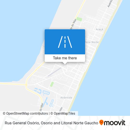 Rua General Osório map