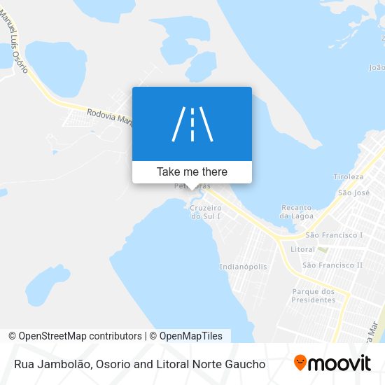 Rua Jambolão map