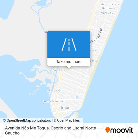 Avenida Não Me Toque map