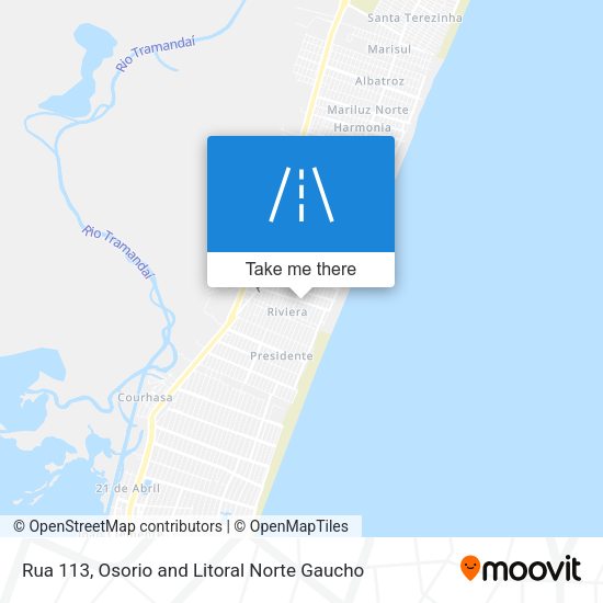 Rua 113 map