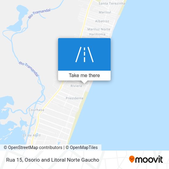 Rua 15 map