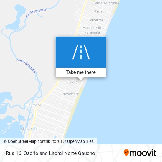 Rua 16 map