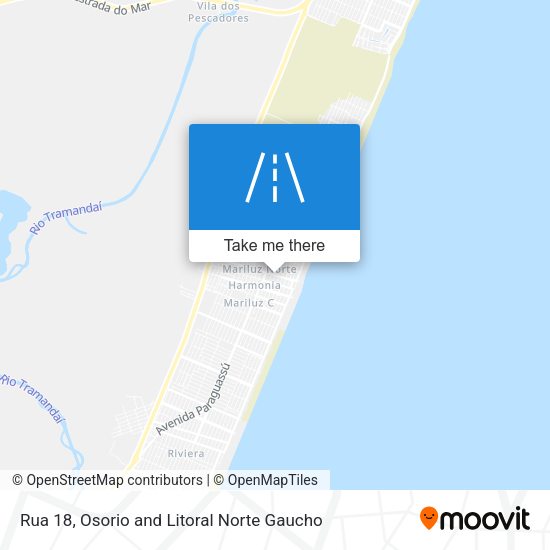 Rua 18 map