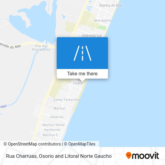 Rua Charruas map