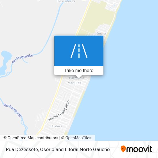 Rua Dezessete map
