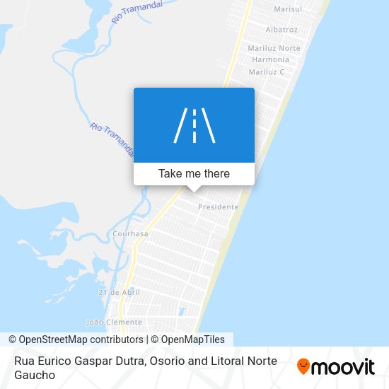 Rua Eurico Gaspar Dutra map