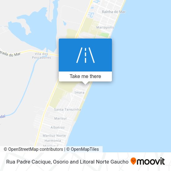 Rua Padre Cacique map