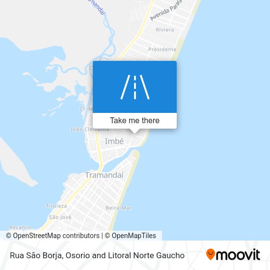 Rua São Borja map