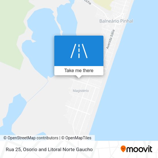 Rua 25 map
