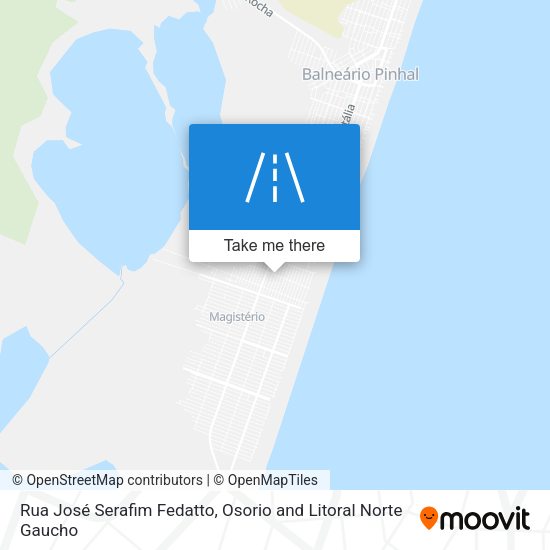 Rua José Serafim Fedatto map