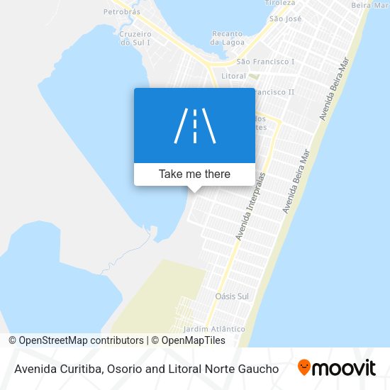 Avenida Curitiba map