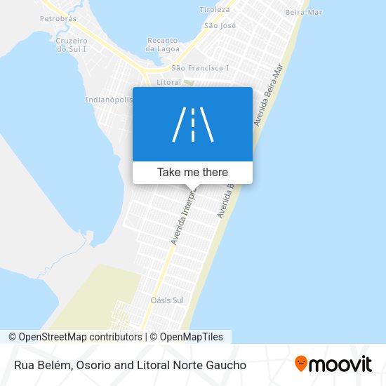Rua Belém map