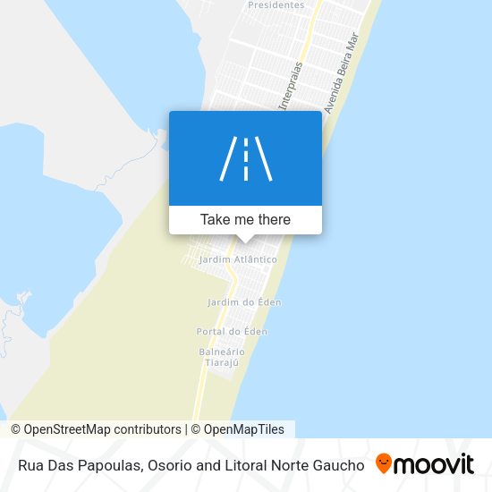 Rua Das Papoulas map