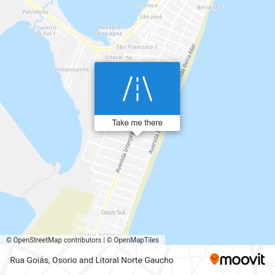 Rua Goiás map